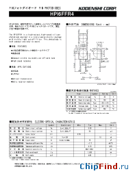 Datasheet HPI6FFR4 manufacturer Kodenshi